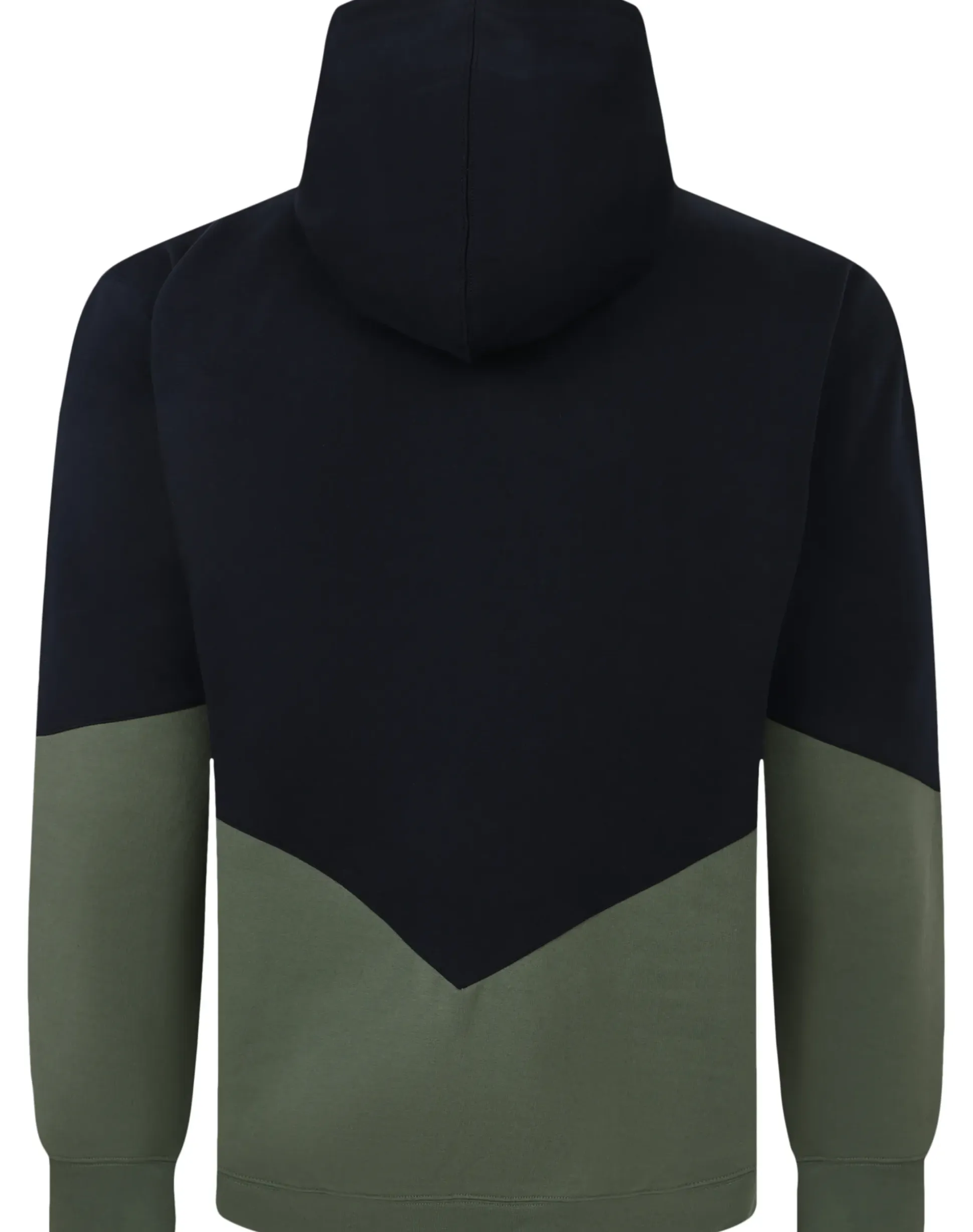 Bigdude Block Panel Hoody Navy/Sage Green Tall