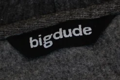 Bigdude Brushed Fleece Cardigan Charcoal