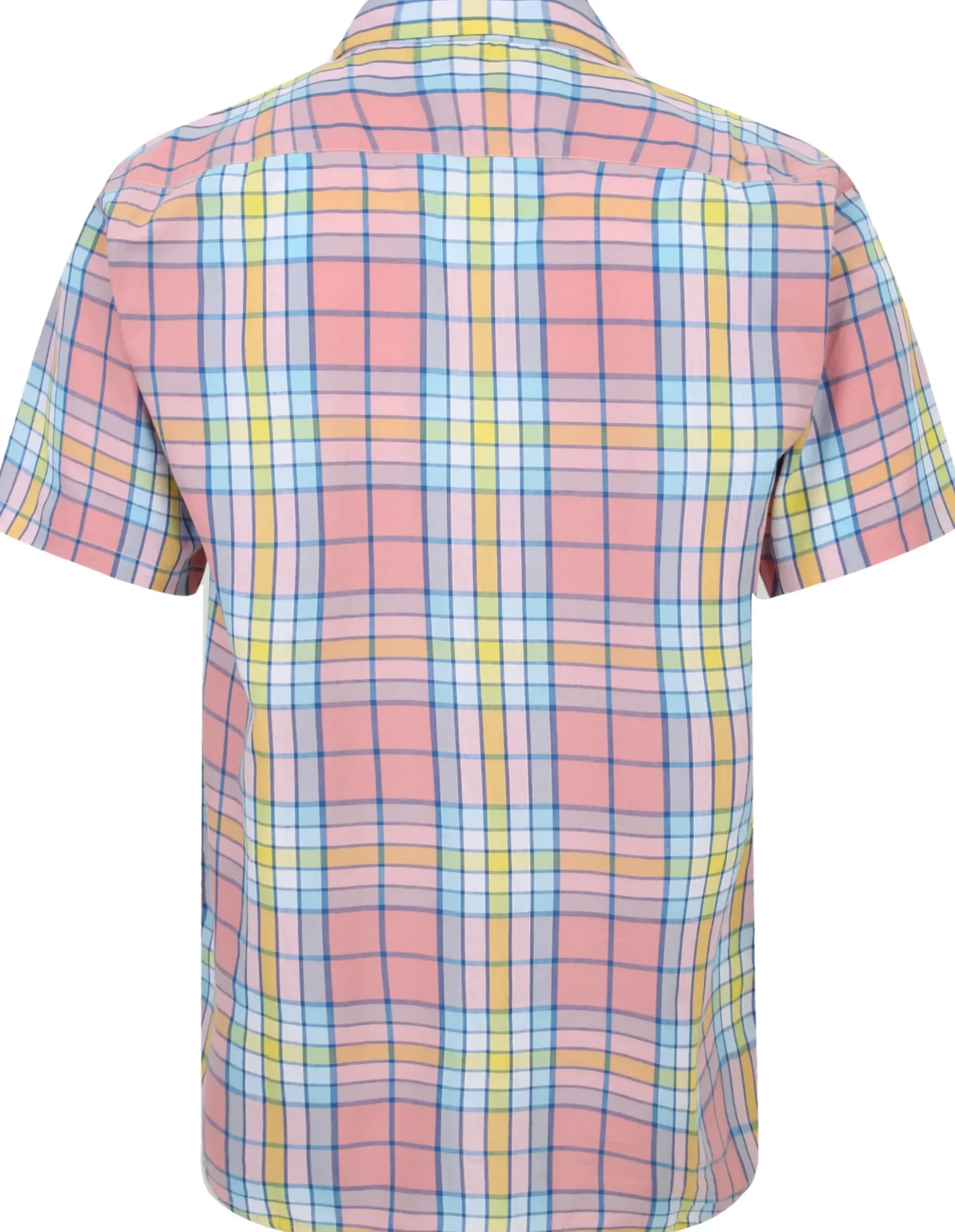 Bigdude Button Down Collar Checked Shirt Navy/Light Blue Tall