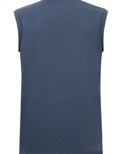 Bigdude California Print Sleeveless T-Shirt Dark Denim