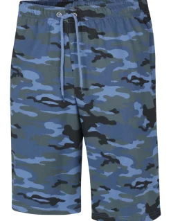 Bigdude Camo Loop Back Shorts Navy