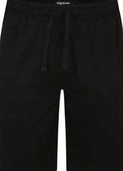 Bigdude Camo Side Panel Loopback Jogger Shorts Black