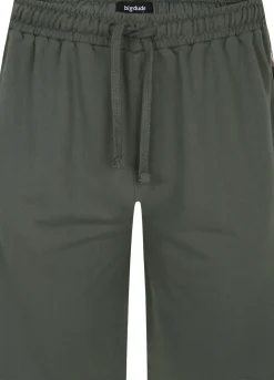 Bigdude Camo Side Panel Loopback Jogger Shorts Green