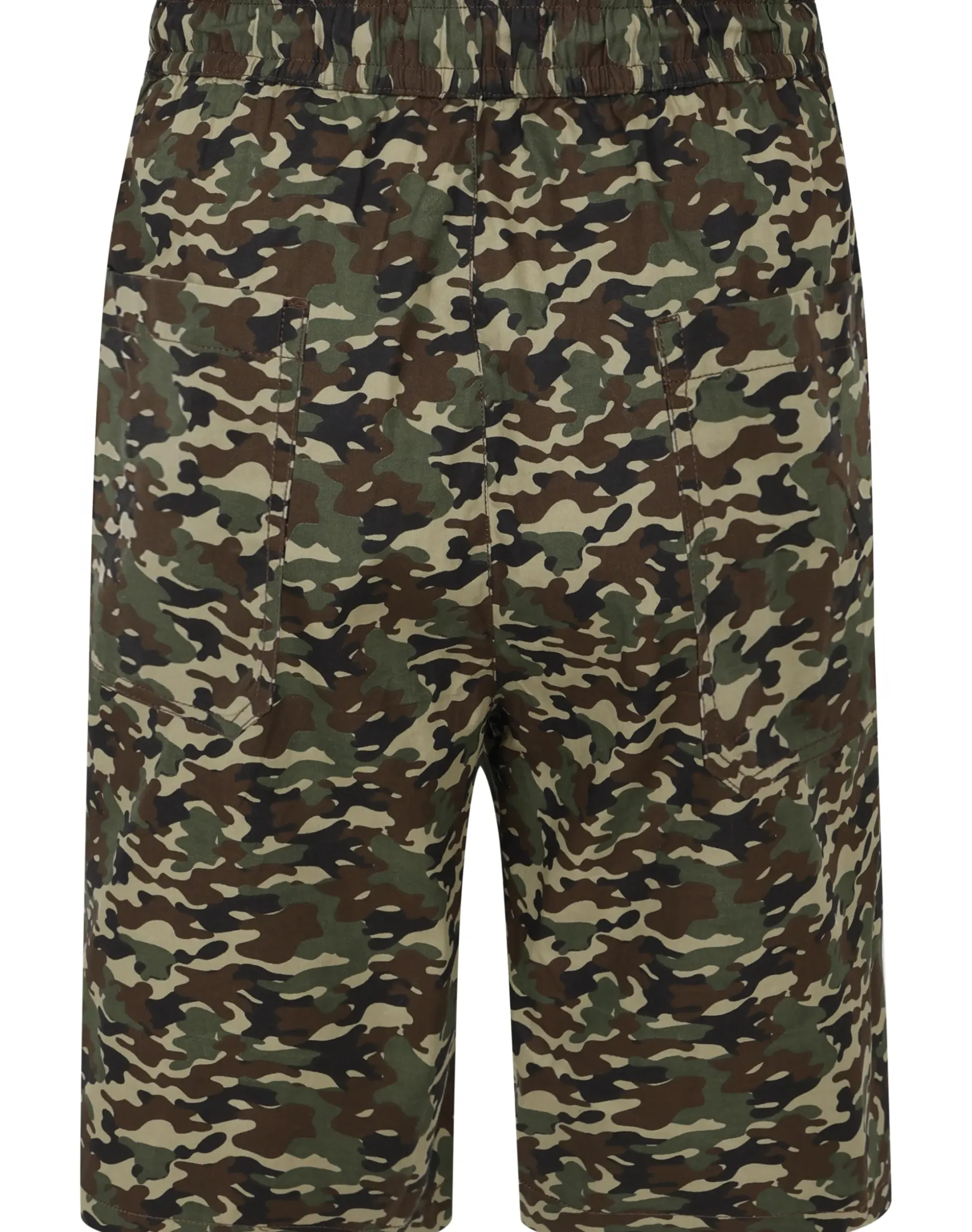 Bigdude Camouflage Print Cotton Shorts Sand