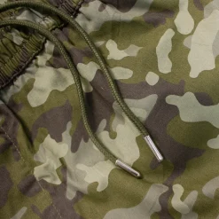 Bigdude Camouflage Print Cotton Shorts Khaki