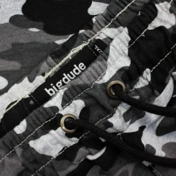 Bigdude Camouflage Print Jogger Shorts Charcoal
