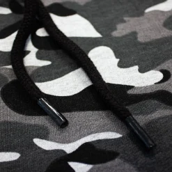 Bigdude Camouflage Print Jogger Shorts Charcoal