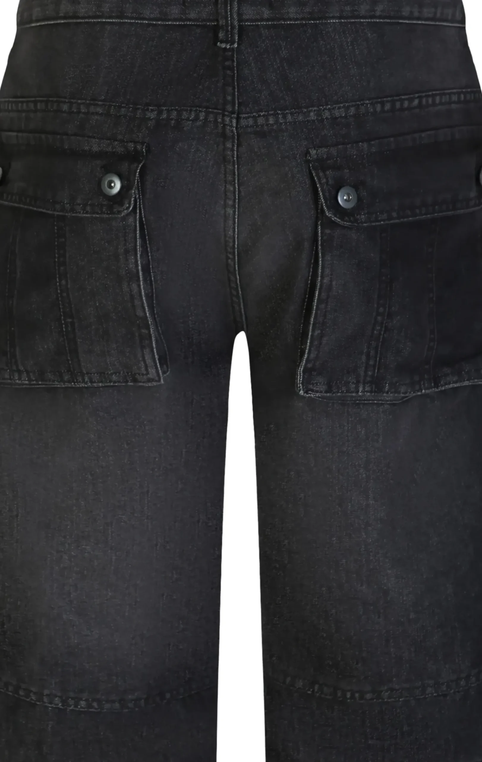 Bigdude Cargo Denim Shorts Black