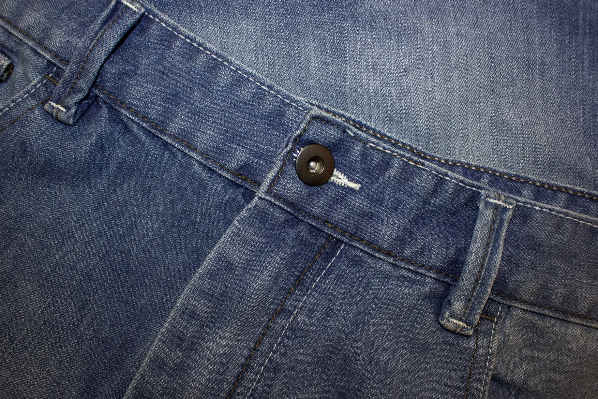 Bigdude Cargo Denim Shorts Mid Wash