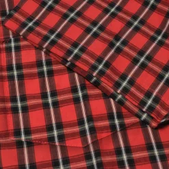Bigdude Checked Poplin Short Sleeve Shirt Pepper Red/Black