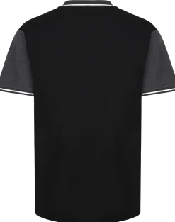 Bigdude Chevron Polo Shirt Black/Charcoal
