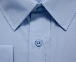 Bigdude Classic Long Sleeve Poplin Shirt Light Blue