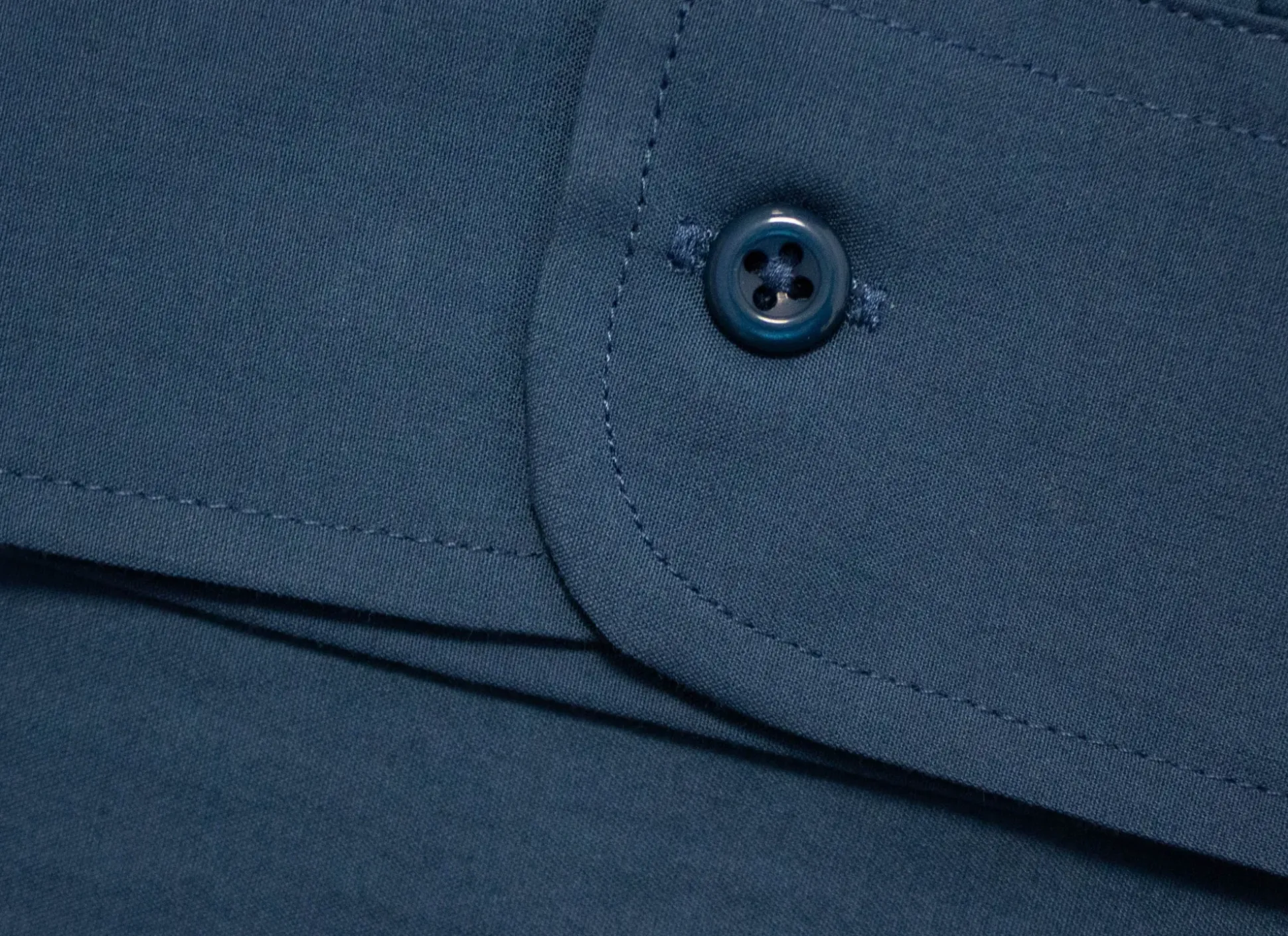 Bigdude Classic Long Sleeve Poplin Shirt Petrol