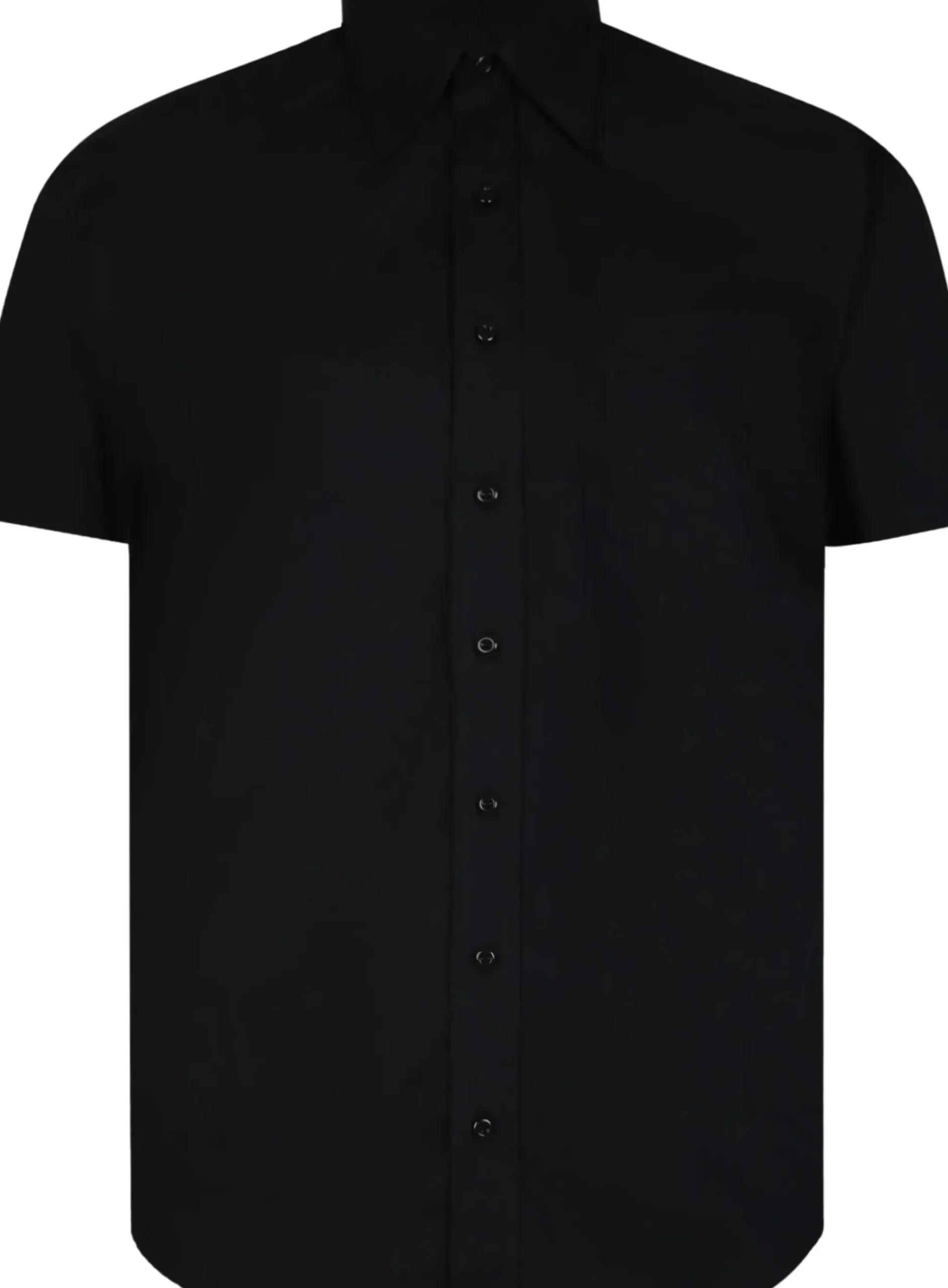 Bigdude Classic Short Sleeve Poplin Shirt Black
