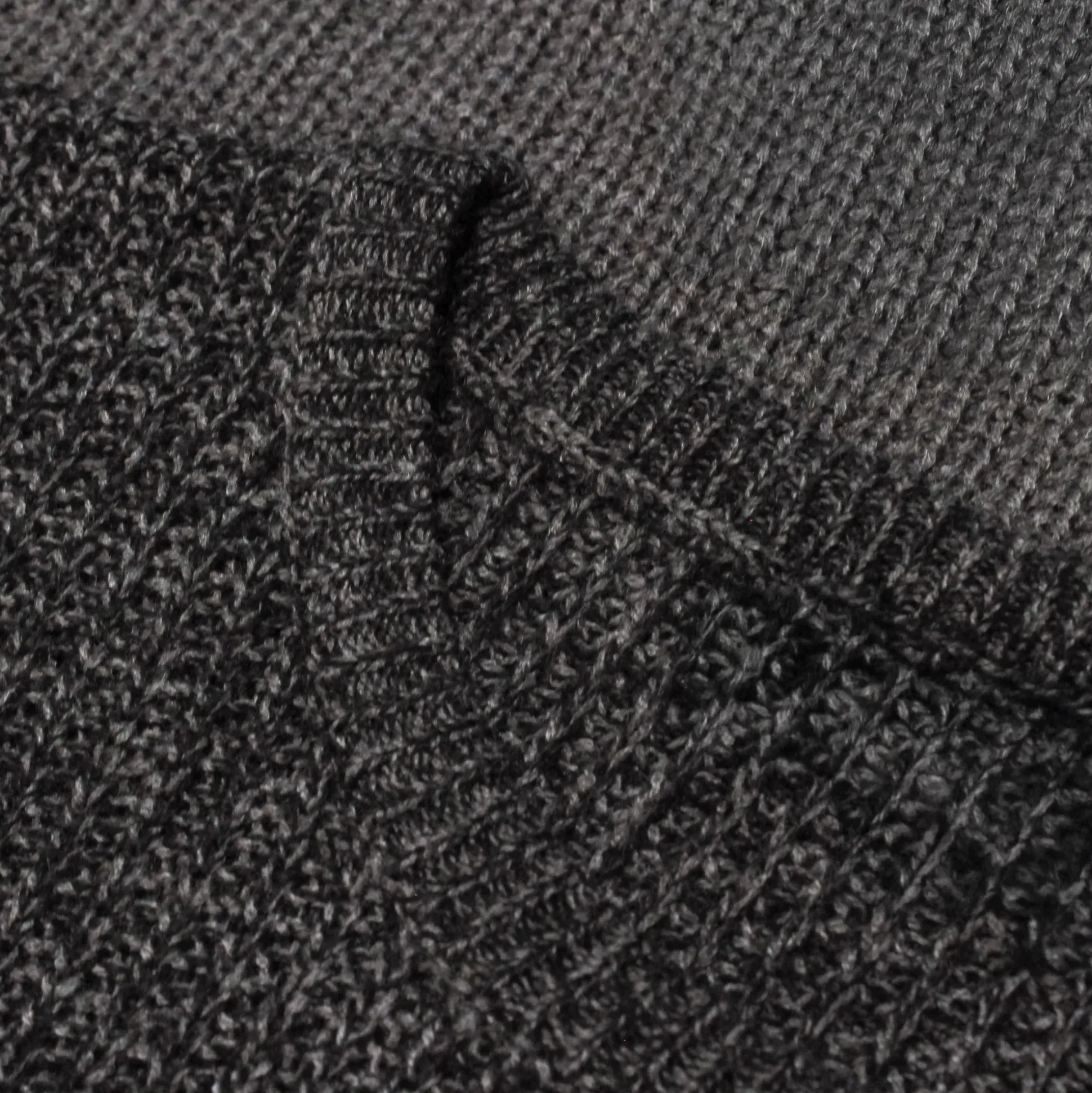 Bigdude Colour Block Knitted Jumper Tall Charcoal Marl