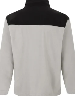 Bigdude Colour Block Lightweight Fleece Jacket Black