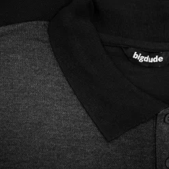 Bigdude Colour Block Polo Shirt Black