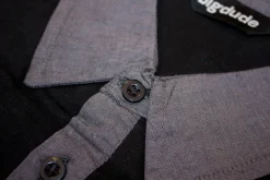 Bigdude Contrast Jersey Polo Shirt Black