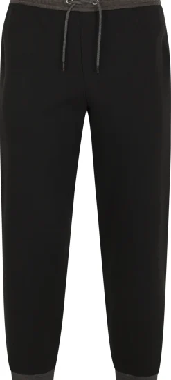 Bigdude Contrast Joggers Black/Charcoal
