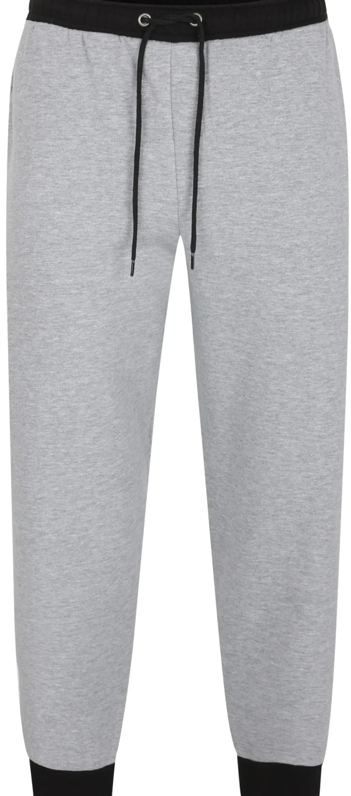 Bigdude Contrast Joggers Grey Marl/Black