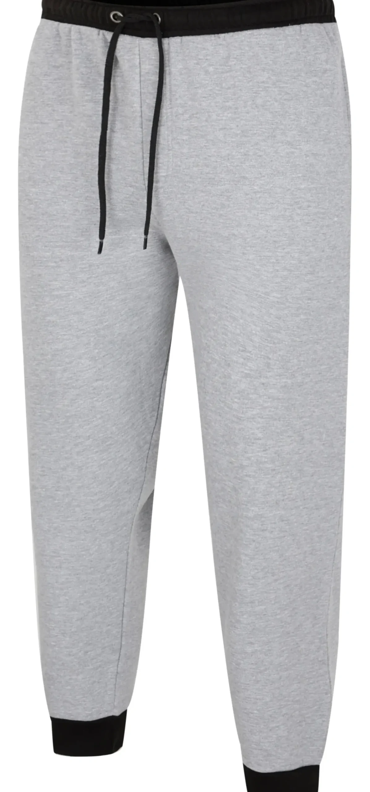 Bigdude Contrast Joggers Grey Marl/Black