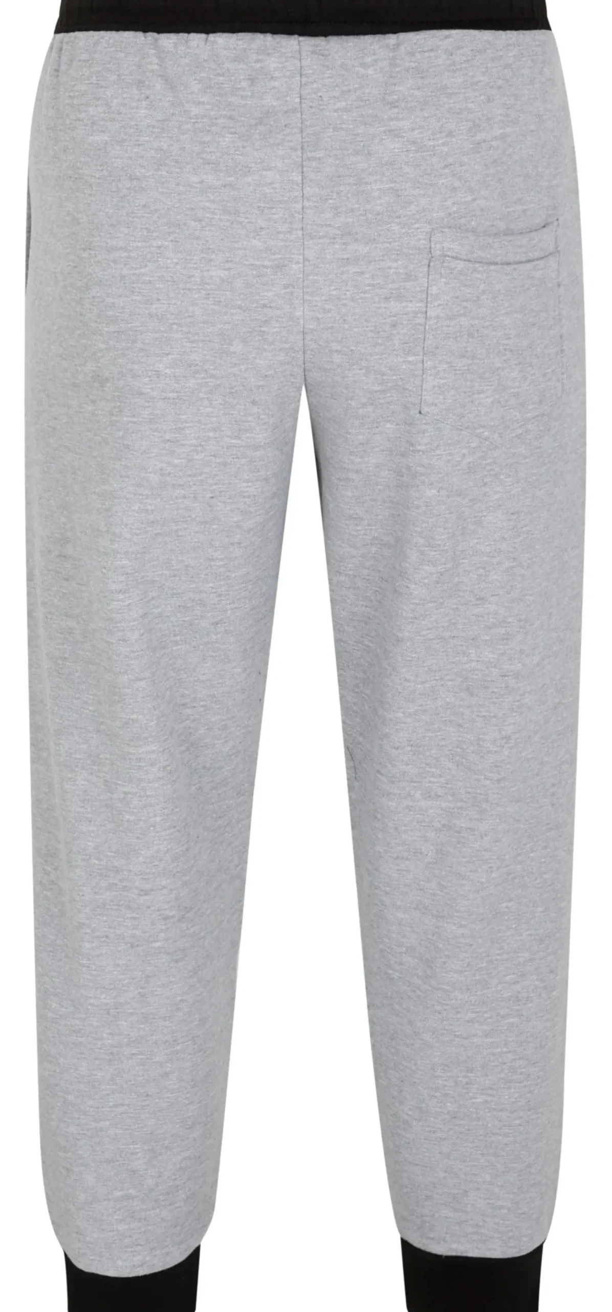 Bigdude Contrast Joggers Grey Marl/Black