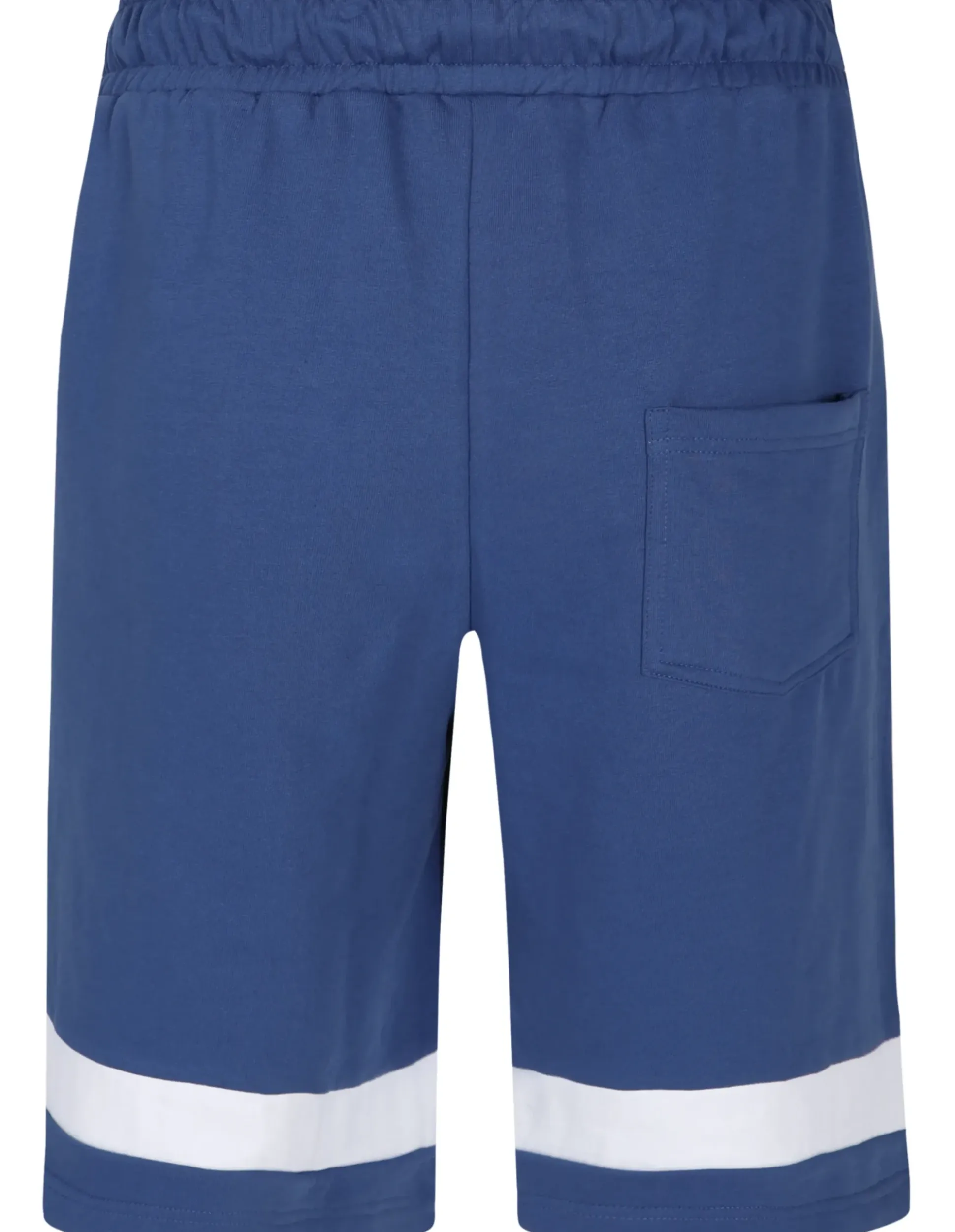 Bigdude Contrast Stripe Loopback Shorts Deep Blue