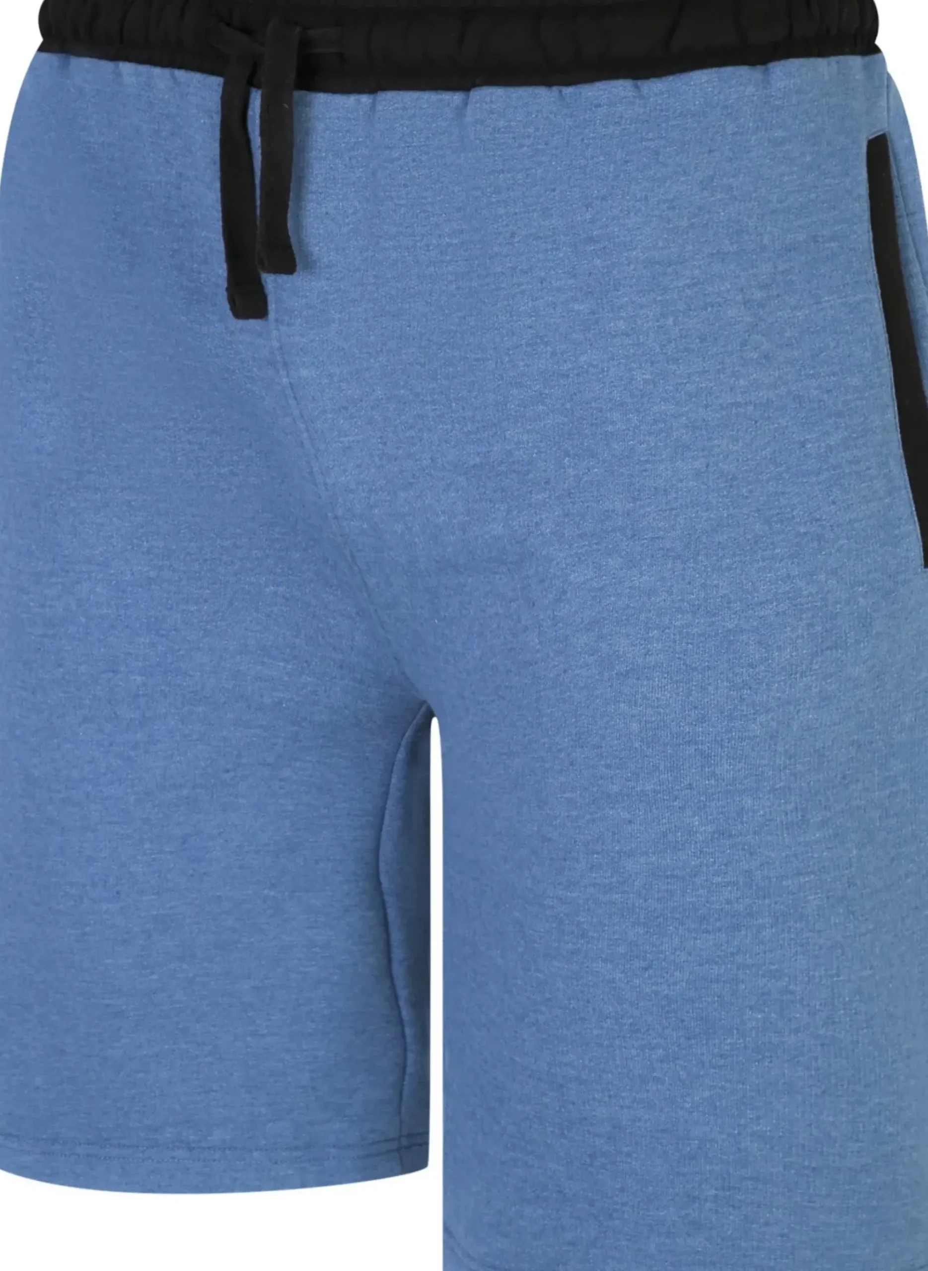 Bigdude Contrast Sweat Shorts Denim Marl
