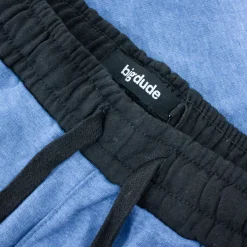 Bigdude Contrast Sweat Shorts Denim Marl