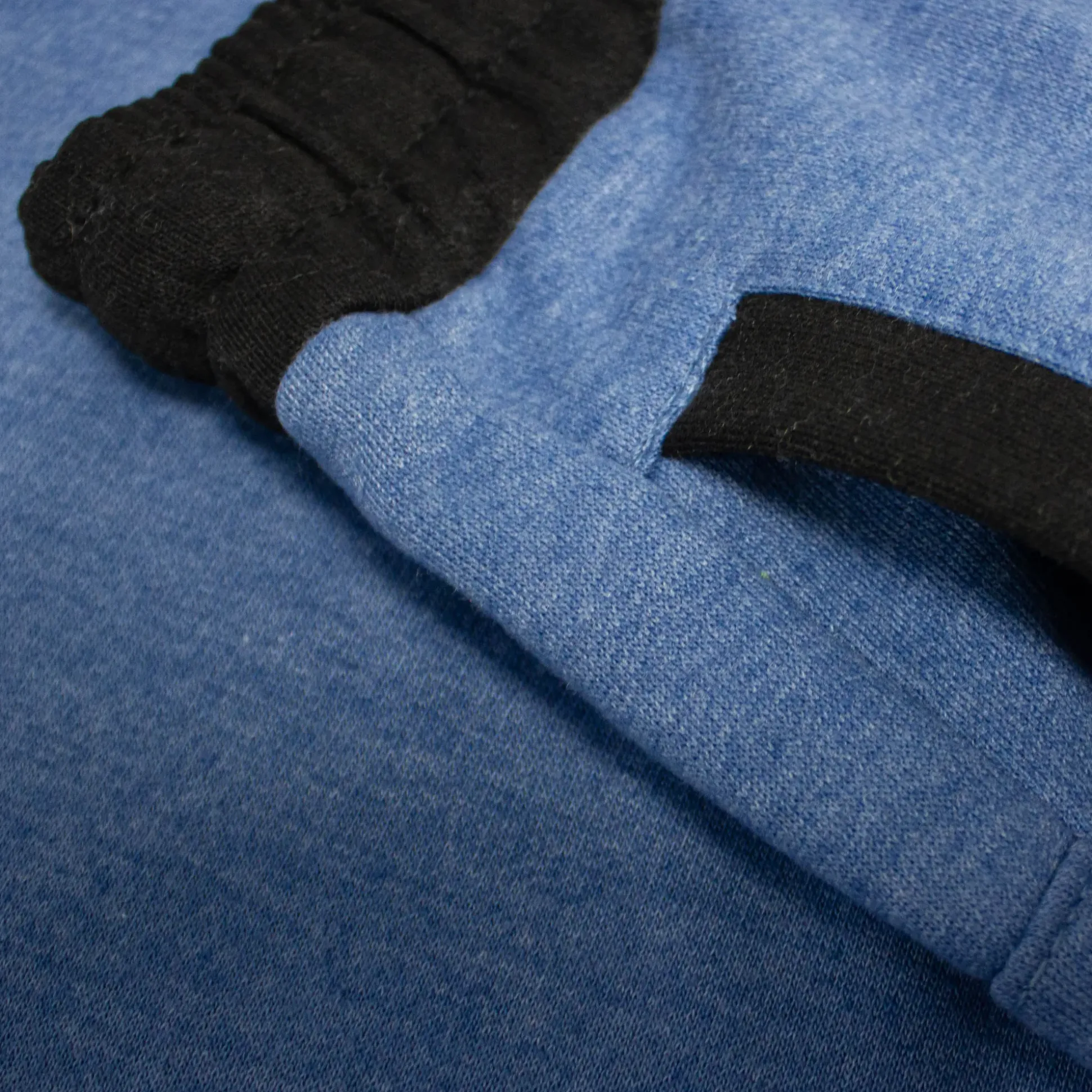 Bigdude Contrast Sweat Shorts Denim Marl