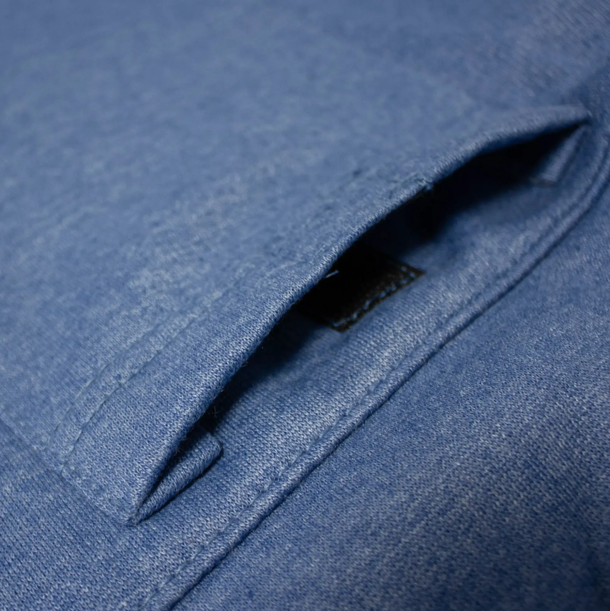 Bigdude Contrast Sweat Shorts Denim Marl