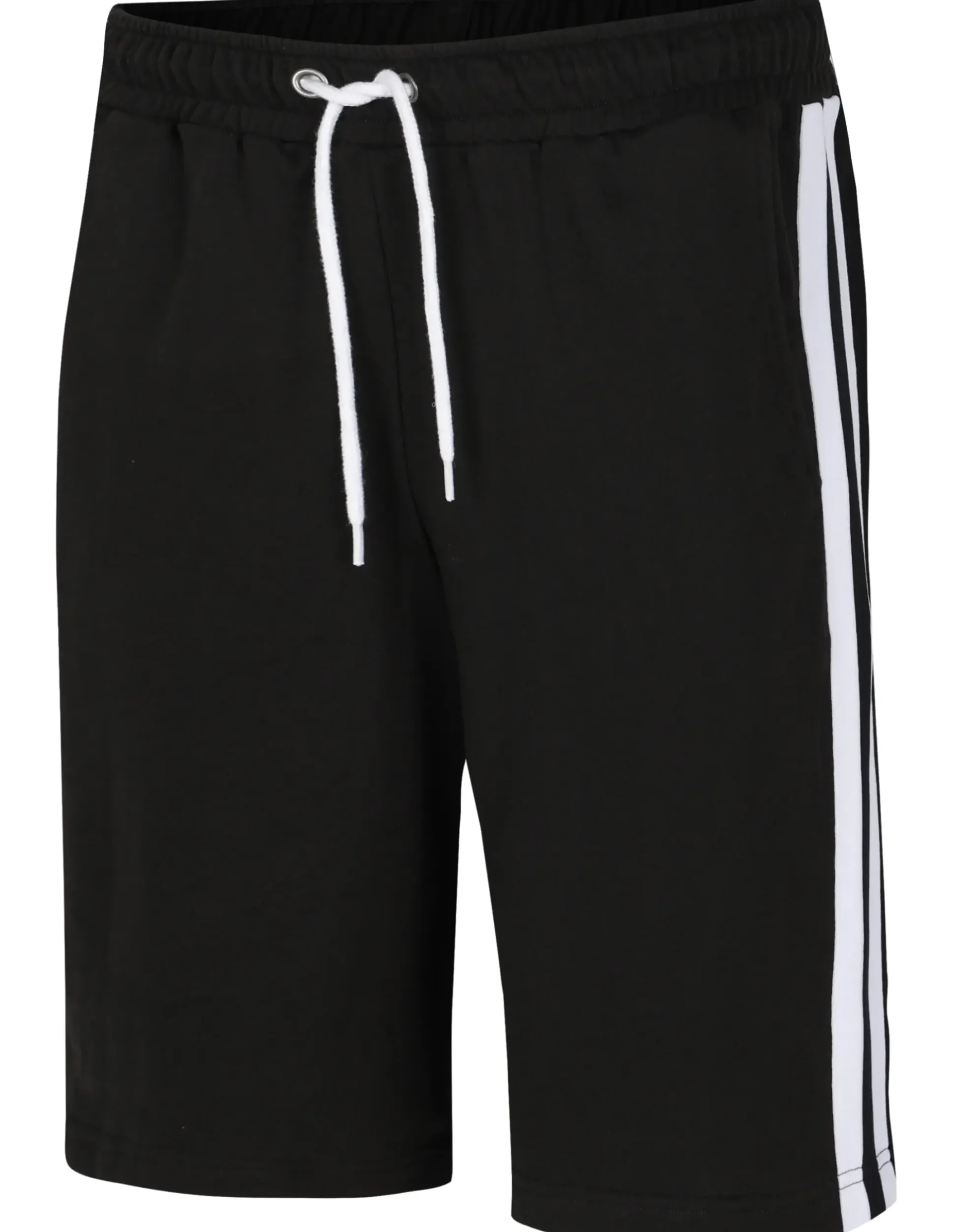 Bigdude Contrast Tape Loop Back Shorts Black