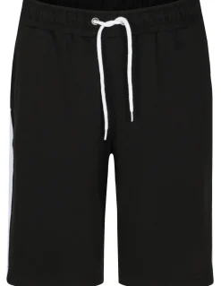 Bigdude Contrast Tape Loop Back Shorts Black