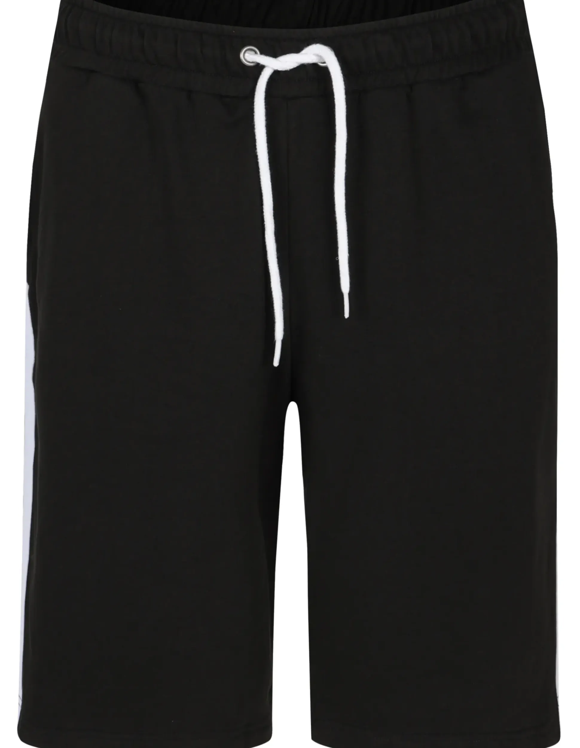 Bigdude Contrast Tape Loop Back Shorts Black