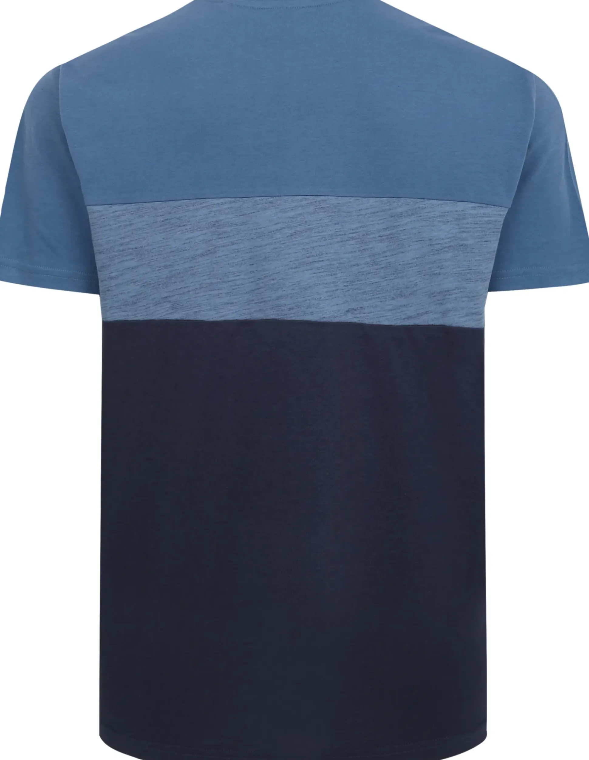 Bigdude Cut & Sew Space Dye T-Shirt Navy