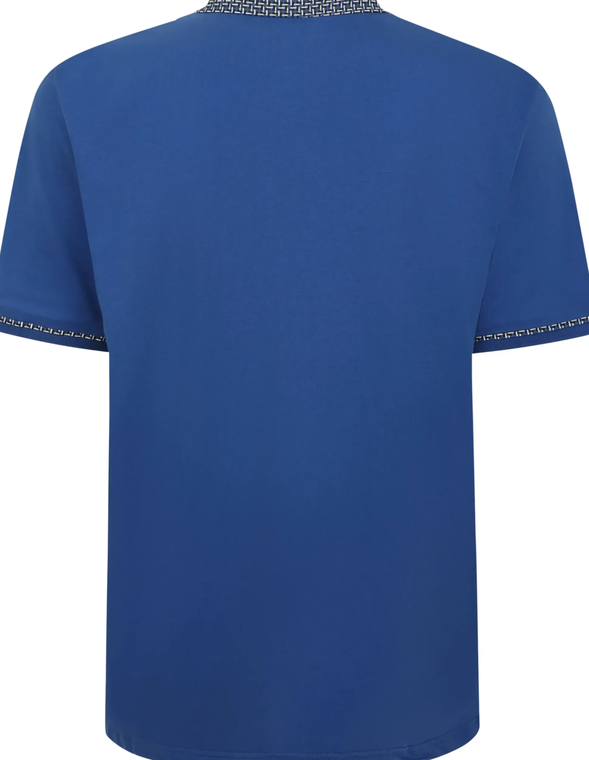 Bigdude Designer Collar Polo Deep Blue Tall