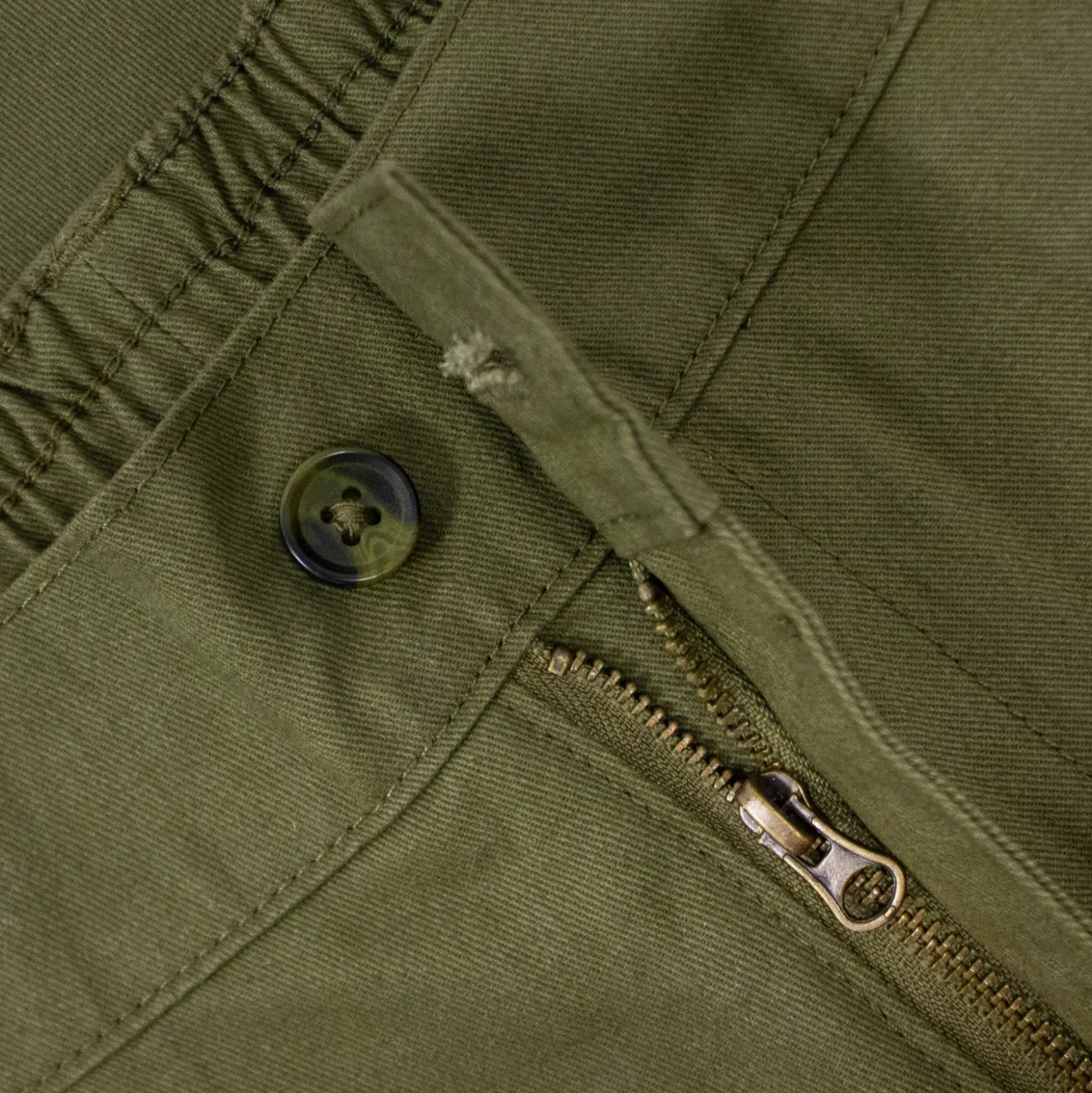 Bigdude Elasticated Waist Cargo Trousers Dark Khaki