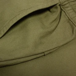 Bigdude Elasticated Waist Cargo Trousers Dark Khaki