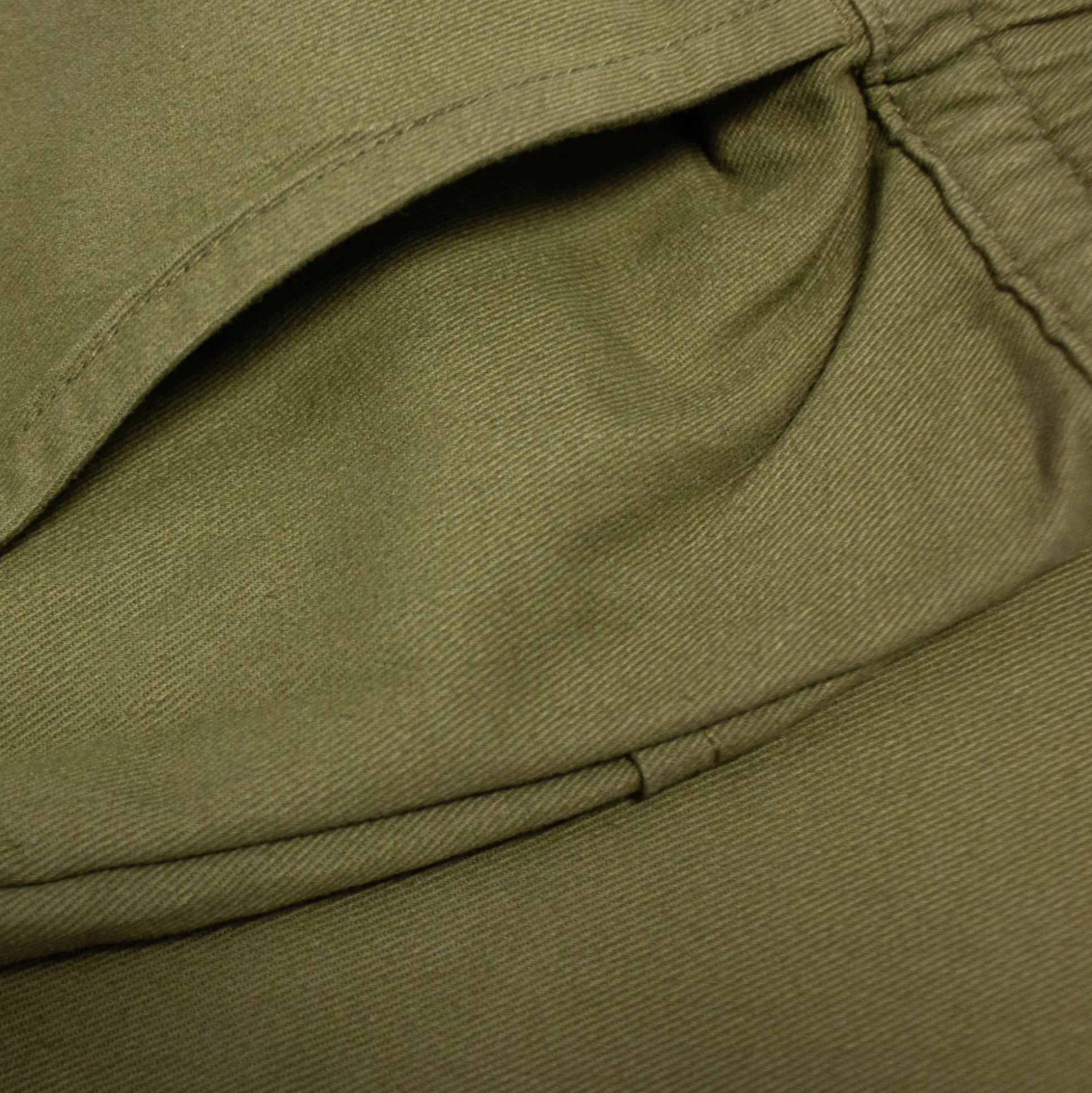 Bigdude Elasticated Waist Cargo Trousers Dark Khaki