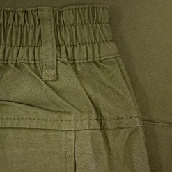 Bigdude Elasticated Waist Cargo Trousers Dark Khaki