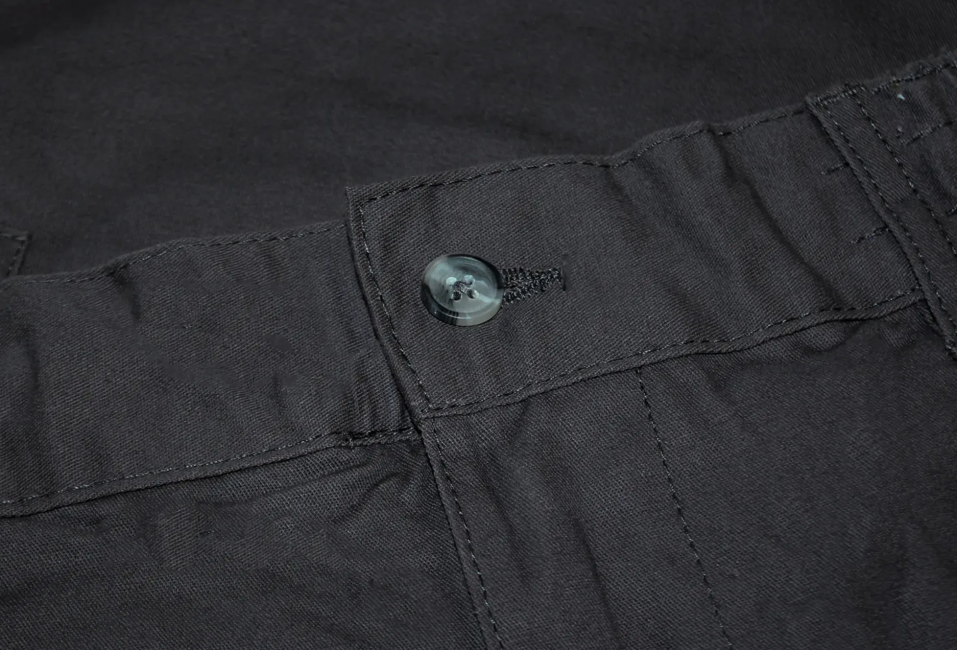 Bigdude Elasticated Waist Cargo Trousers Charcoal