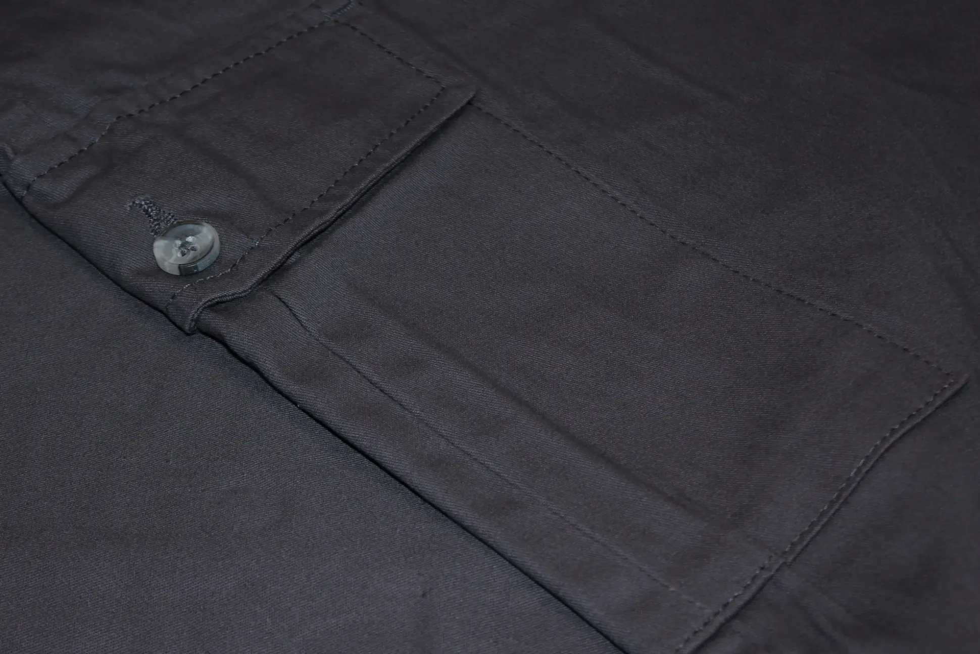 Bigdude Elasticated Waist Cargo Trousers Charcoal