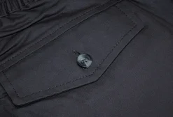 Bigdude Elasticated Waist Cargo Trousers Charcoal
