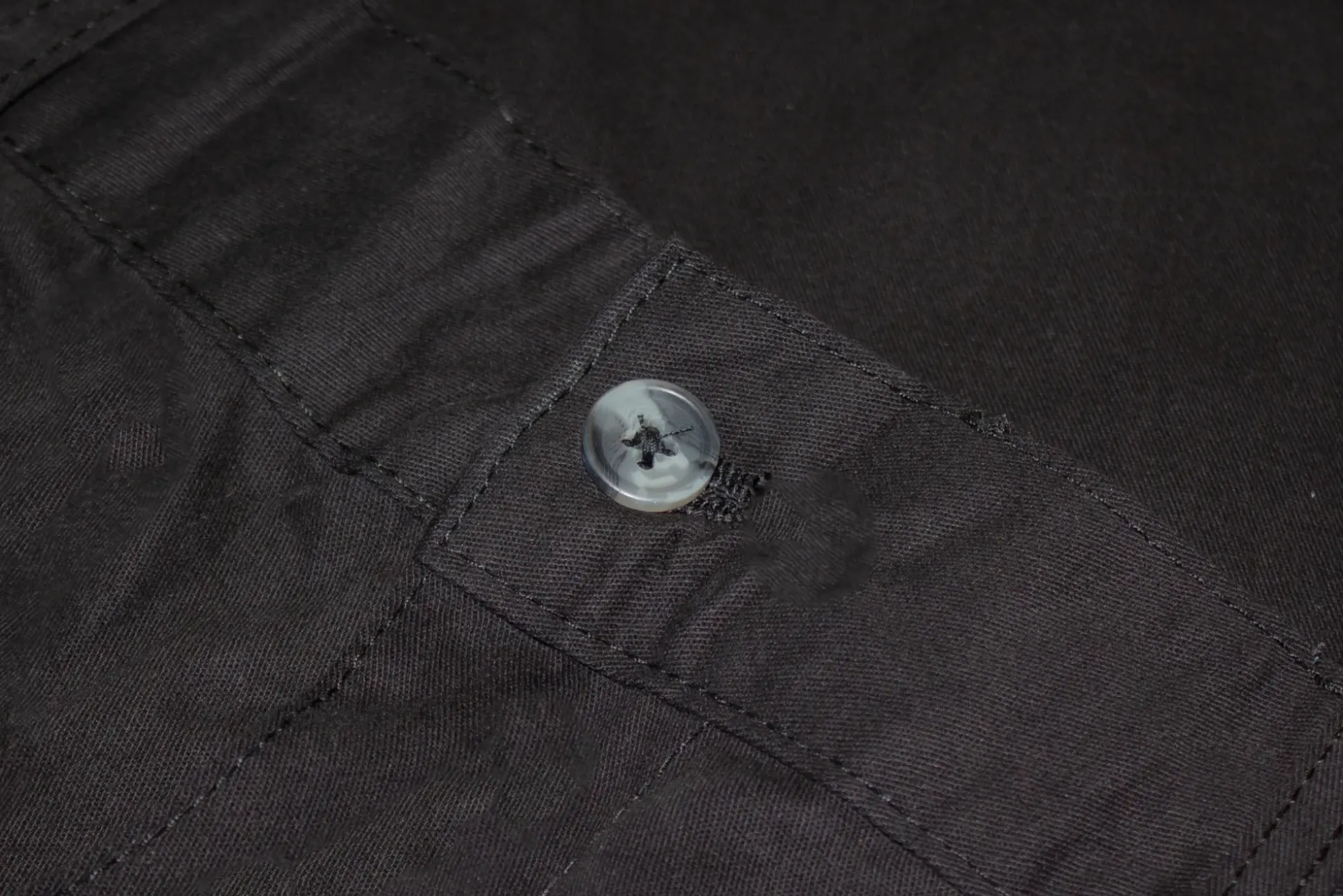 Bigdude Elasticated Waist Cargo Trousers Black