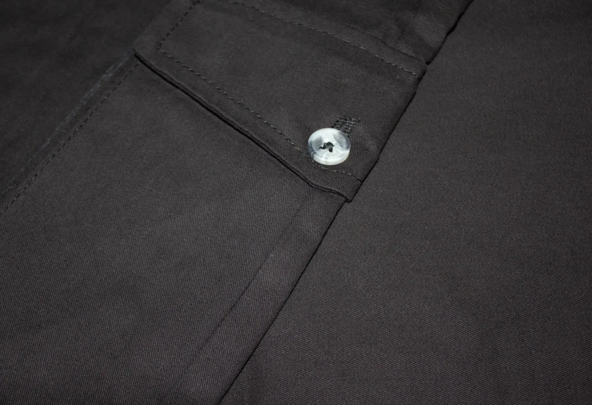 Bigdude Elasticated Waist Cargo Trousers Black