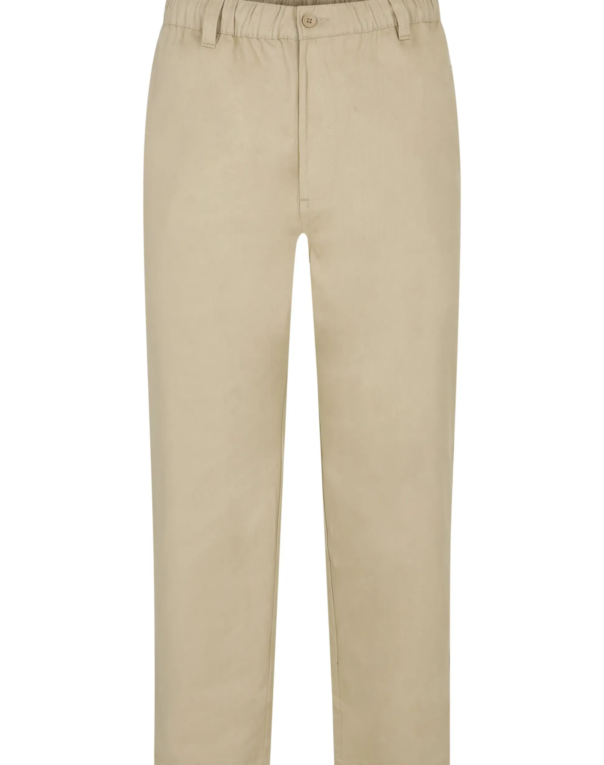 Bigdude Elasticated Waist Every Day Trousers Sand