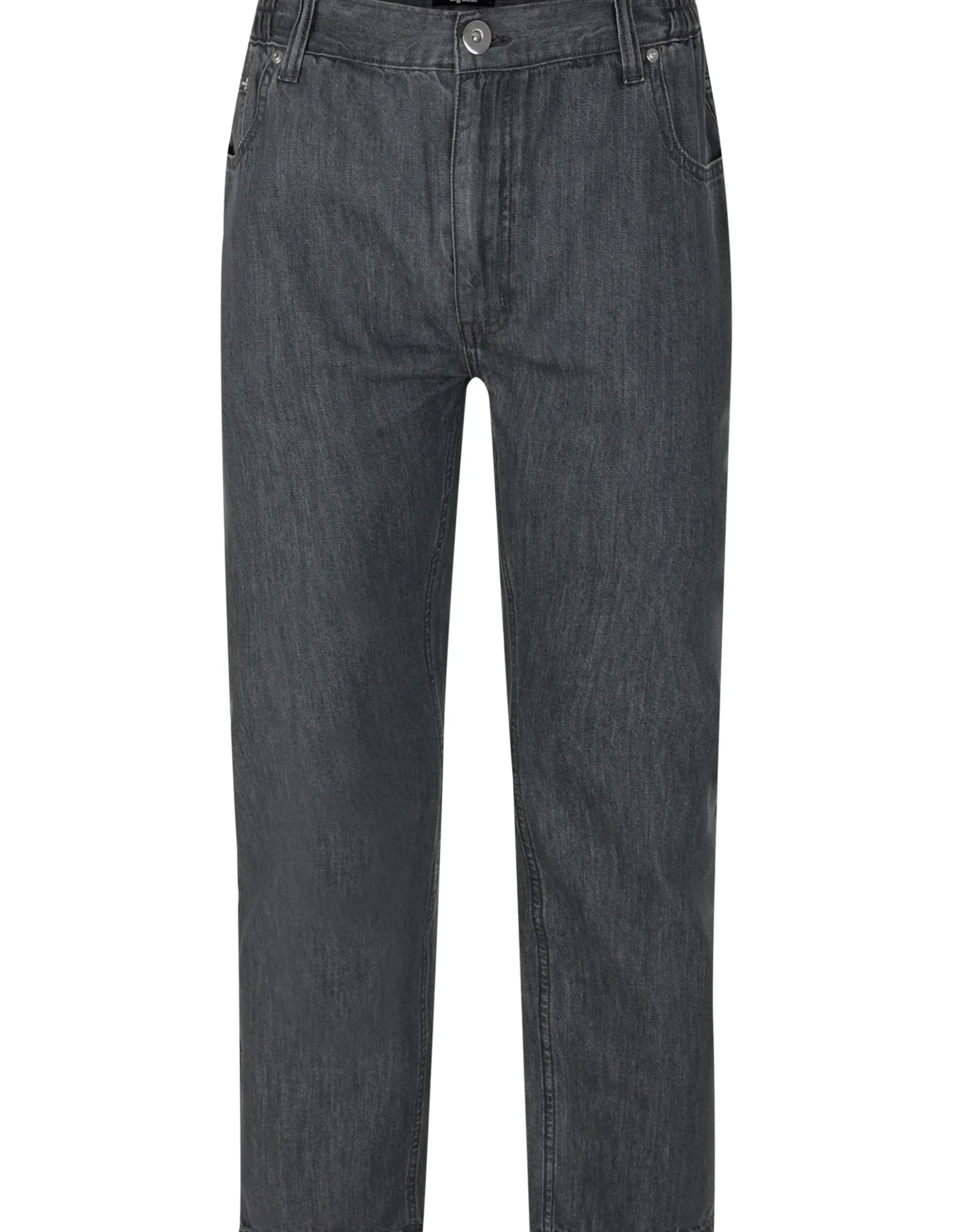 Bigdude Elasticated Waist Jeans Grey Wash