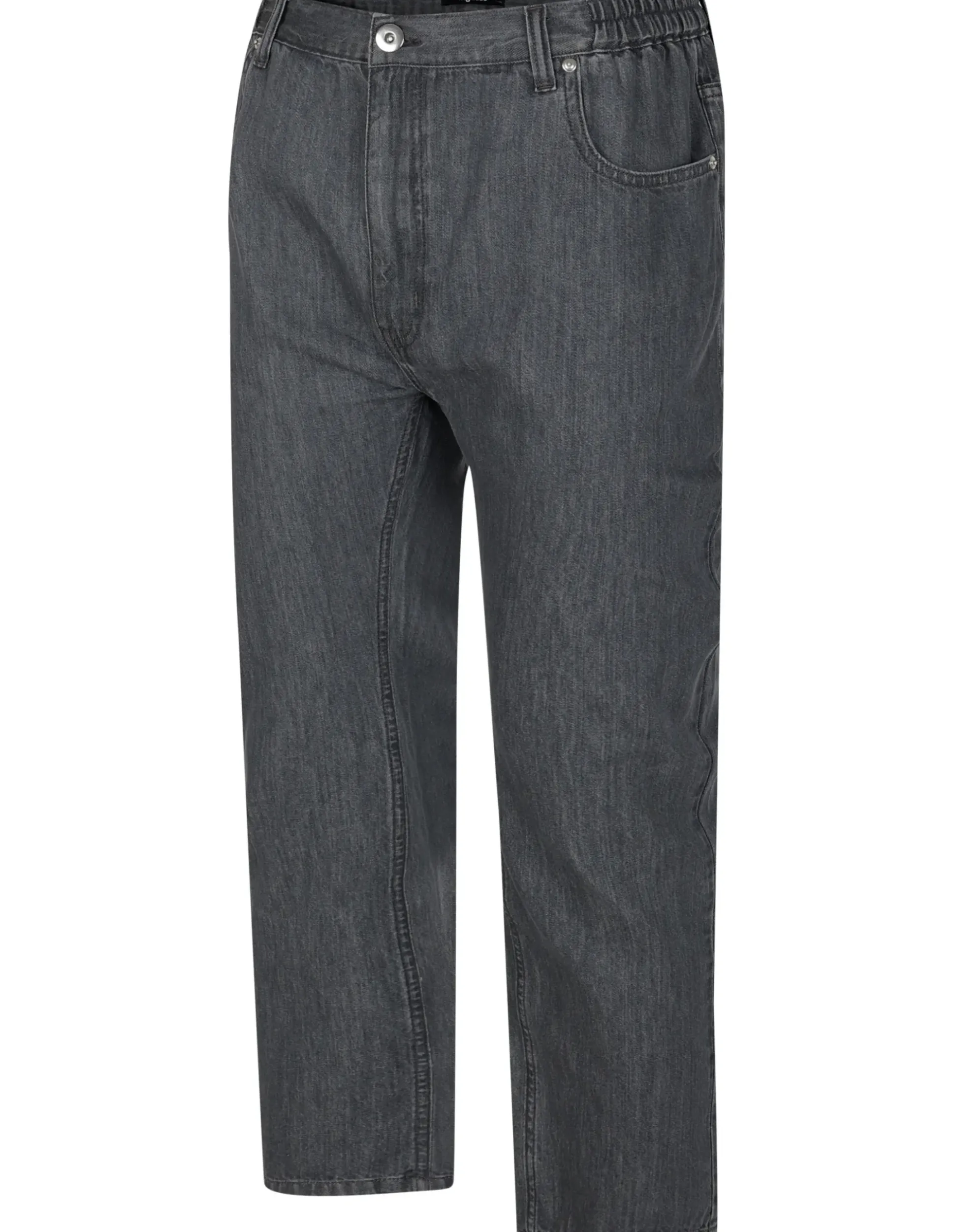 Bigdude Elasticated Waist Jeans Grey Wash