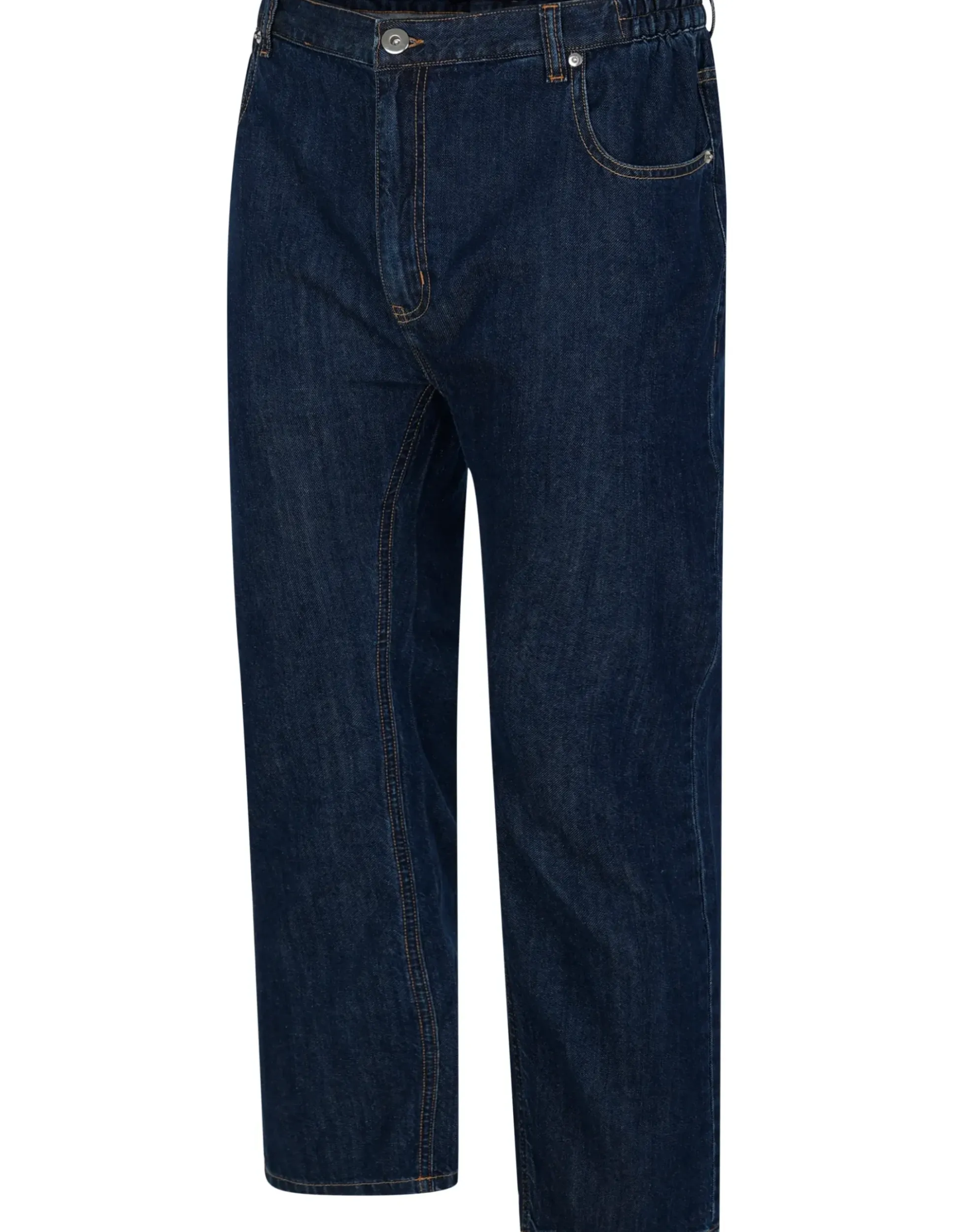 Bigdude Elasticated Waist Jeans Dark Wash