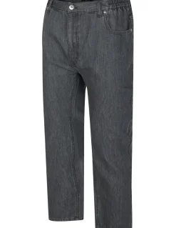 Bigdude Elasticated Waist Jeans Grey Wash Tall
